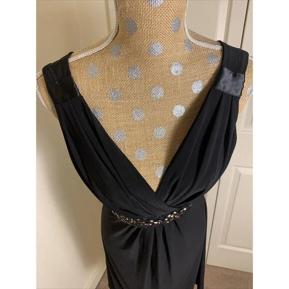 Scarlett Nite Vintage Y2K Dress Womens 8 Belt Babydoll Tie Whimsigoth Mcbling - Picture 13 of 16